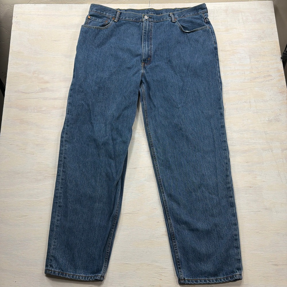 Levi's Jeans 560 Comfort Fit 44x34 Relaxed Tapered Leg Blue Denim Mens